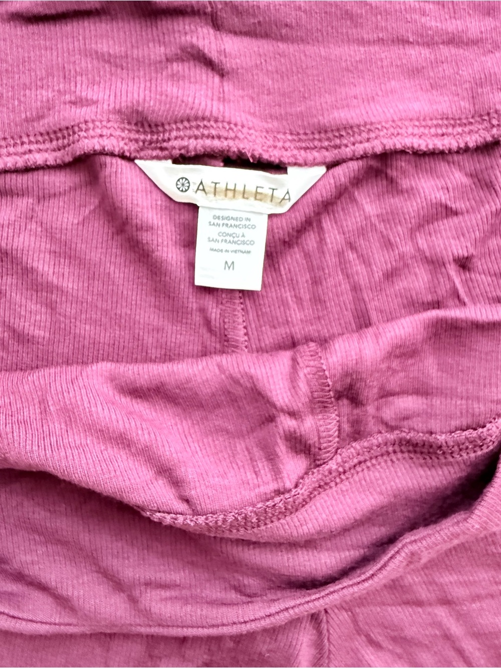 Athleta Well Rested Rib Sleep Shorts Purple Medium NWT - Picture 3 of 6